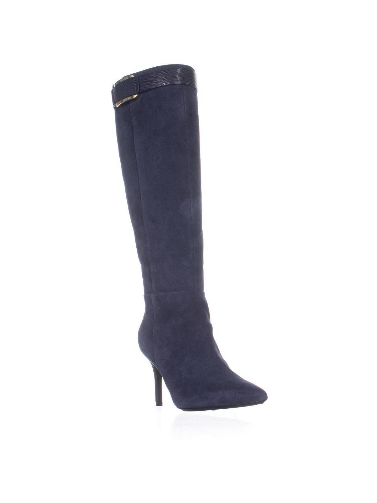 Calvin Klein Womens Calvin Klein Glydia PointedToe Knee High Boots