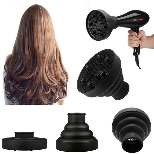Fiudx Difusor de Cabello, Accesorio Portátil de Silicona, Ajuste Universal para Secadores, Distribución Eficiente Del Calor, Perfecto para Peinados Rizados, Diseño Ideal para Viajes, Resultados de Ca