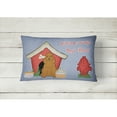 thumbnail image 2 of Carolines Treasures BB2849PW1216 Dog House Collection Cocker Spaniel Red Canvas Fabric Decorative Pillow  12H x16W, 2 of 3