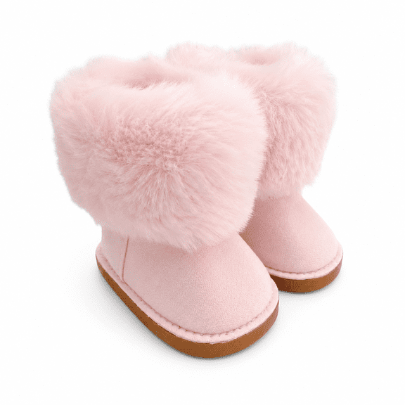 MBD® 18 Inch Doll Shoes-Blush Winter Boots For 18 Inch Fashion Girl Dolls Fits Kennedy and Friends Dolls