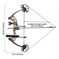 thumbnail image 4 of KFFKFF Adjustable Compound Bow Package for Beginners, 19-30 in Draw Length, 19-70 Lbs Draw Weight, Right-Handed Archery Kit with Hunting Accessories, 320 fps, 4 of 9