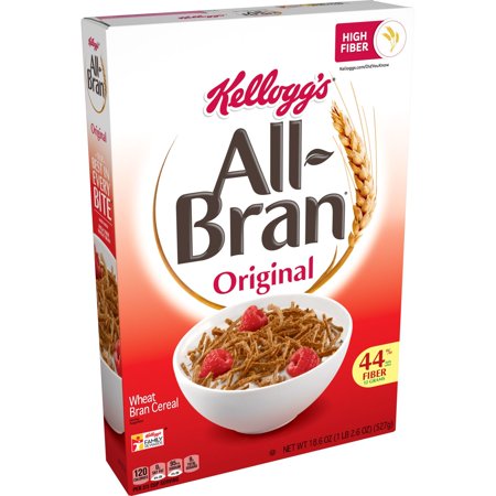 Kellogg's All-Bran Breakfast Cereal 18.6 oz Box