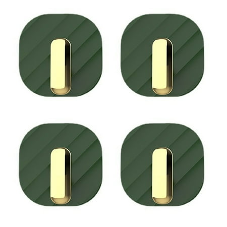 

4 PCS Adhesive Hooks Hanging Coats Waterproof for Bathroom Kitchen Organizer