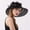 Black, variant on Women's Fashion Wide Brim Sun Hat With Lace Flower Detail Foldable Beach Cap Summer Outdoor Hat Gravedigger Hat Hats for Men Women Summer Hats Exploring Hat Hat Visor Boys Beach Hat Dominoes Visor