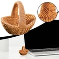 thumbnail image 5 of 1 Pc Mini Imitation Rattan Basket Miniature Woven Baskets with Handles Tiny Candy Gifts Basket Mini Flower Basket for Wedding Party Favors Crafts Decor, 2.28x2.05 Inch, Brown, 5 of 6