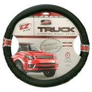Truck Tuff Heavy Duty Truck Sized Steering Wheel Cover, Black, 1.44 lbs