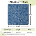 thumbnail image 2 of Machine Washable Bohemian Tablecloth 36x36 Inch Square Floral Cover with Elastic Hem for Easy Care and Lasting Use, 2 of 6