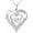 White Gold, variant on AOBOCO Double Heart Dance Moissanite Necklace for Women, Sparkling 1 CT CTTW Moissanite Heart Pendent, Stunning Necklace with Brilliance in Motion Gifts for Her on Anniversary, Valentines