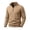 Khaki, variant on Long Sleeve Shirts for Men, Men's Fleece Lined Sweatshirt, Stretch Waffle Knit Quarter Pullover, Warm Thermal Mock Neck, Half Zip, Business Casual Fashion, for Golf Daily Wear