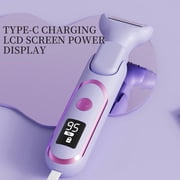 JUUTREN 5-in-1 Electric Razor & Shaver for Women, Painless Hair Remover & Epilator with LED Display, Rechargeable Cordless Bikini Hair Trimmer for Face, Legs, Underarms, Eyebrows & Body