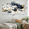 thumbnail image 4 of Designart "Hydrangea Blooms Heaven in White and Gold I" Floral Art Living Room Set, 4 of 5