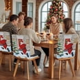thumbnail image 5 of Christmas Santa Chair Covers Set of 6 Xmas Tree Farmhouse Chair Back Covers Stretch Removable Washable Slipcovers Protector for Dining Room Kitchen Party Decor, 5 of 5