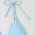 thumbnail image 6 of Afdoent Womens Bikini Sets Women's Two Piece Tie String Swimsuit Triangle Bathing Suit Top Bikini Sets Swimwear Beach Summer Outfits, 6 of 8