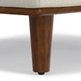 thumbnail image 3 of Simpli Home Morrison 49 inch Wide Mid-Century Modern Table Ottoman in Cream White Woven-Blend Fabric, 3 of 9