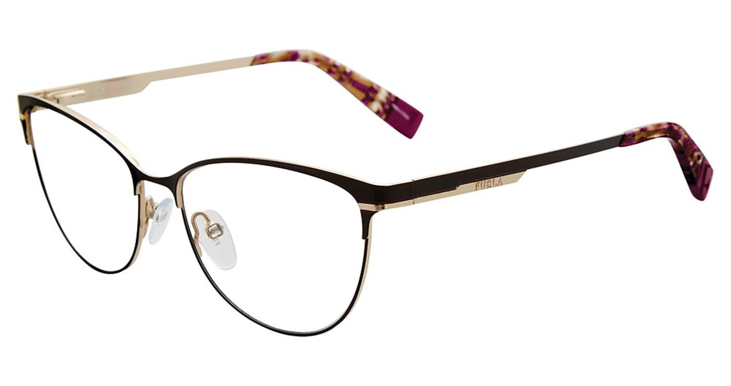 FURLA OPTICAL VFU083 Eyeglasses BLACK-700 51mm FURLA VFU833K – Eyemart Express main image 4