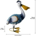 thumbnail image 2 of 18 Inch Pelican Statue Metal Yard Art, Coastal Ocean Bird Statue, Pelican Decor Outdoor Statue for Patio, Pond, Pool, and Garden Decorations, 2 of 6