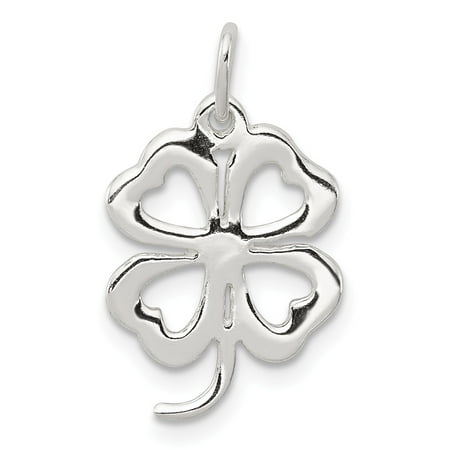FB Jewels Sterling Silver 4-leaf Clover Charm