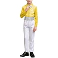 thumbnail image 2 of Lovzfmll 3-Piece Suit for Boys, Sequin Shirt & Bow Tie & Pants, Formal Performance Outfits for Little Boys, 5-6 Years, 2 of 9