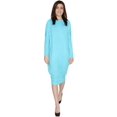 thumbnail image 3 of Women's Long Sleeve Comfy Cover-Up Midi Dress, 3 of 19
