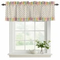 thumbnail image 2 of Valances for Windows, Decorative Rod Pocket Window Valance Curtains, Short Curtain Drapes for Kitchen/Bathroom/Living Room, 2 Panels, 60" W x 18" L, 2 of 8