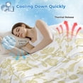 thumbnail image 3 of Yellow Flower Cooling Blanket,Lightweight Breathable Summer Throw Blanket with Double Sided Cold Effect,Vintage Farmhouse Boho Leaf Spring Plant Picnic Blankets Bed Sheet for Hot Sleepers 50"x60", 3 of 8