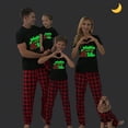 thumbnail image 2 of Pijama familiar a juego de Navidad, luminoso, brillante, con mi tubo, rojo, corto, 2 of 3
