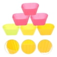 thumbnail image 2 of 12 moldes de silicona reutilizables para cupcakes (colores surtidos), 2 of 7