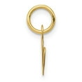 thumbnail image 2 of Diamond2Deal 14K Yellow Gold Small Script Letter V Initial Pendant for Women, 2 of 6