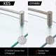 thumbnail image 5 of Glass Corner Shelf For Bathroom Corner Shower Shelf 2 Pack Tempered Glass Shelf With Rail Sus 304 Stainless Steel Wall Mounted Brushed Finish, 5 of 5
