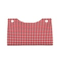thumbnail image 2 of Sikiie Red Checkboard Leather Tissue Box Cover Rectangle, Long Tissue Box Cover, Tissue Box Holder, Tissue Holder for Bathroom, 2 of 7