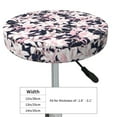thumbnail image 4 of KLL Lilies Flowers Round Bar Chair Cushion Cover 13 inch ,Bar Stool Protector with Elastic, Soft Washable, 4 of 6