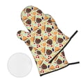 thumbnail image 2 of Oven Mitts and Pot Holders 4 Piece, Thanksgiving High Heat Slip Resistant Oven Mitt and Trivets Set Kitchen Oven Glove Pot Holders for Cooking Baking Grilling, 2 of 7