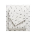 thumbnail image 1 of HOMETRENDS 3-Piece Parisenne Bow Flannel Sheet Set, Twin, 1 of 6