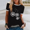 thumbnail image 2 of Birdeem T-Shirt Mode Décontracté Imprimé Col Rond Manches Courtes Ample pour Femmes, 2 of 6