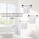 thumbnail image 5 of Toallero de Baño Acrílico de Aluminio, Soporte para Estante, Carrito de Ducha Ligero y Estable Montado en la Pared Con Ganchos, Organizador de Almacenamiento de Baño Pequeño de, 5 of 7