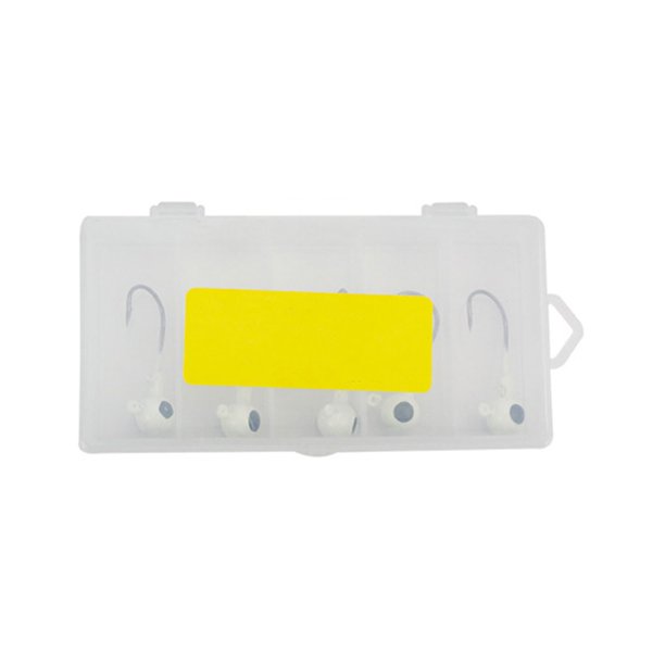 Naiovety Juego de ganchos de Cabezal de bola binocular realista con lengüeta Anzuelo ajustable flexible Resistente al desgaste Colgador de gran Pescar Luminoso Monocromo Naiovety OD021006-01