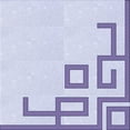thumbnail image 1 of Ahgly Company Machine Washable Indoor Square Transitional Lavender Blue Area Rugs, 4' Square, 1 of 7