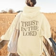 thumbnail image 2 of Arlun Christian Hoodies for Women Plus Size Letter Graphic Printed Hooded Sweatshirts Loose Cozy Drop Shoulder Long Sleeve Pullovers Tops with Pocket Fashion 2025 Beige M, 2 of 4