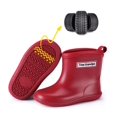 thumbnail image 4 of ZHAOCHENG Botas de lluvia para niños Zapatos de lluvia impermeables antideslizantes para niños y niñas, Beige, 4 of 5