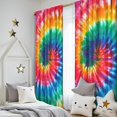 thumbnail image 5 of Blackout Kids Curtains,Colorful Tie Dye Pattern Childrens Insulated Curtains Set Of 2,Bedroom Essentials,Toddler Room Decor 52"x84", 5 of 5