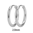 thumbnail image 1 of 2 unid/set de pendientes de aro pequeños de acero inoxidable para mujeres y hombres, Color dorado, círculo negro, anillo de oreja grueso, pendientes Huggie, Piercing de aro Tan Jianjun unisex, 1 of 2