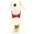 thumbnail image 4 of Cheers.US Adjustable Pet Basic Collar with Bowknot, Christmas Snow Pattern Collar Charm Necklace Outfits Accessories for Small Medium Dogs/Cats, 4 of 7