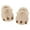 Beige, variant on Cute Animal Slippers for Women Warm Furry Bear Paw Funny House Shoes with Non-skid Bottoms