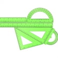 thumbnail image 7 of Scheam Green Clear Ruler Math Set,Plastic Drafting Ruler,Includes Protractor Triangle Rulers 12 Inch 6 Inch Straight Ruler,Geometry Measuring Tool for Classroom Office Home 6 Pcs, 7 of 7