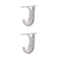 thumbnail image 1 of Billuyoard 1 pieza de aleación de aluminio ventana cortina barra de cortinas soportes DIY poste cortina soportes espesar soporte estante decoración blanco 2piezas Billuyoard CBP059144, 1 of 5