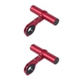 thumbnail image 3 of bedienty Mountain Bicycle Handlebar Extender Universal Handle Bar Speed Meter Holder Extension Bracket Adapter Outdoor Frame Red Aluminum Alloy 2Set, 3 of 6