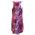 thumbnail image 4 of Hang Ten Junior Women's High-Low Sleeveless Purple/Orange Dress (XS), 4 of 4