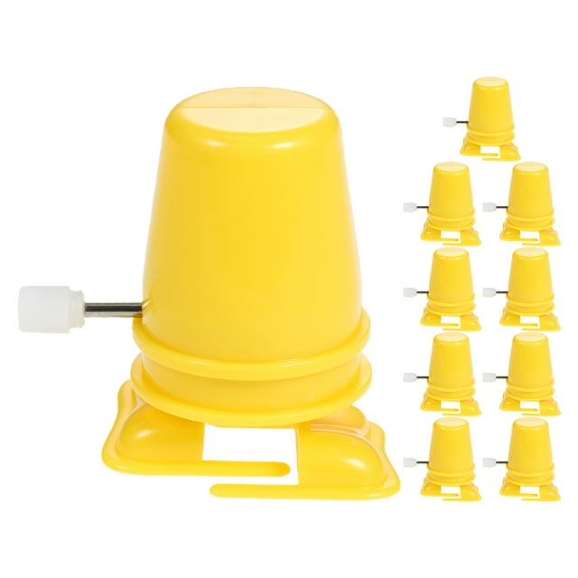 Miangastore Clock Mechanism Replacement Classic Color Plastic 10Pcs 1.77X1.77X1.38In
