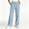 thumbnail image 5 of Atkumj Corduroy Pants Women Comfortable Elastic High Waist Straight Leg Pants Casual Solid Color Loose Womens Travel Pants for Daily Wear XL, 5 of 6