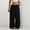 *Black, variant on Women's Wide Leg Sweatpants ,Drawstring Elastic Waist Baggy Sweat Pants White,Womens Plus XL